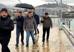 Fırtına Bulancak İskelesini Kapattı