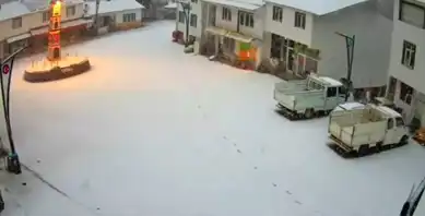 Giresun'un Yükseklerinde Kar Yağışı