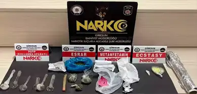 Giresun'da Uyuşturucu Operasyonu: 4 Tutuklama