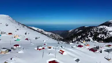 Sis Dağı'nda Kar Şöleni!